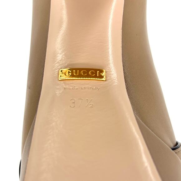 Gucci GG Marmont Fringe Platform Leather Loafers Pumps 37.5 - Picture 8 of 9